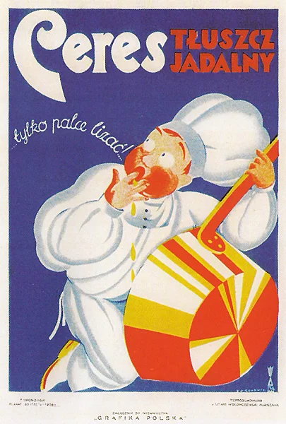 Литературные новости (1925) Польский польский Ретро винтажный декоративный плакат