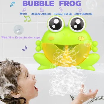 Outdoor Bubble Frog Baby Bath Toy Safety Bubble Maker Swimming Bathtub Soap Machine Toys for Children With Music Water Toy
Outdoor Bubble Frog Baby Bath Toy Safety Bubble Maker Swimming Bathtub Soap Machine Toys for Children With Music Water Toy