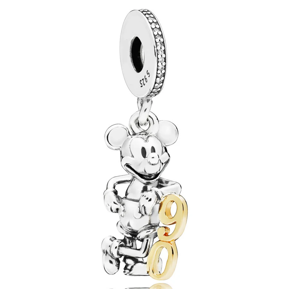 Mickey's 90th Anniversary Dangle Charm Bead fit Pandora Bracelet Bangle Lady Gift Authentic S925 Sterling Silver DIY Jewelry
Mickey's 90th Anniversary Dangle Charm Bead fit Pandora Bracelet Bangle Lady Gift Authentic S925 Sterling Silver DIY Jewelry