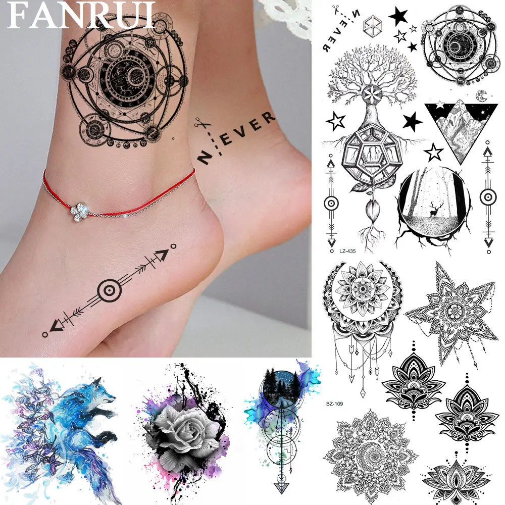 FANRUI Planets Round Universe Gometric Triangle Temporary Tattoo Sticker Star Arrow Fake Tatoo Body Art Arm Warist Custom Tato
FANRUI Planets Round Universe Gometric Triangle Temporary Tattoo Sticker Star Arrow Fake Tatoo Body Art Arm Warist Custom Tato