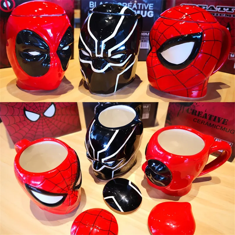 Promotion Star Wars Mug DEADPOOL Black Panther Spiderman Coffee Cup League Infinity Wars Mugs With Lid Spoon Hig Ceramics
Promotion Star Wars Mug DEADPOOL Black Panther Spiderman Coffee Cup League Infinity Wars Mugs With Lid Spoon Hig Ceramics