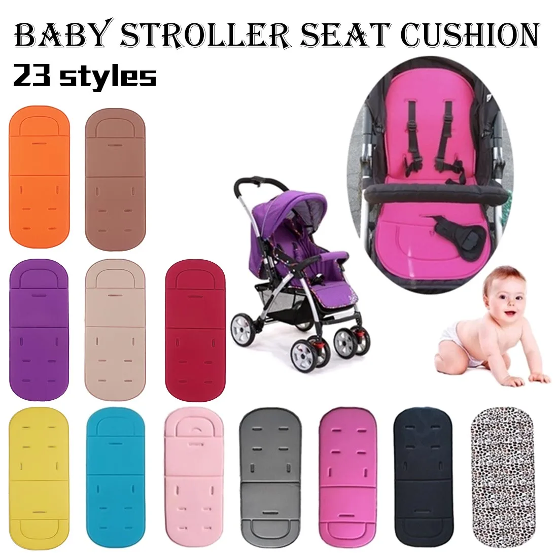 Baby Stroller Seat Cushion Kids Pushchair Car Cart High Chair Seat Trolley Soft Mattress Baby Stroller Cushion Pad Accessories
Baby Stroller Seat Cushion Kids Pushchair Car Cart High Chair Seat Trolley Soft Mattress Baby Stroller Cushion Pad Accessories