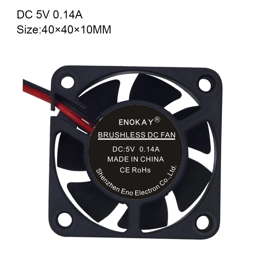 Wholesale 2 Pieces Computer Case FAN Enokay 5v/12v DC fan 40mm 40 x 40 x 10mm 4010s 2Pin Cooling Heatsink Radiator Fan
Wholesale 2 Pieces Computer Case FAN Enokay 5v/12v DC fan 40mm 40 x 40 x 10mm 4010s 2Pin Cooling Heatsink Radiator Fan