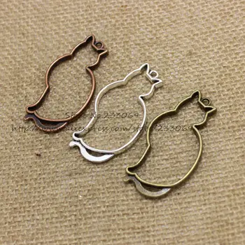 Three color Hollow Big Cat Charm Pendant Vintage Zinc Alloy Jewelry Animal Charms (20 pieces/lot) 27*52mm T0334
Three color Hollow Big Cat Charm Pendant Vintage Zinc Alloy Jewelry Animal Charms (20 pieces/lot) 27*52mm T0334