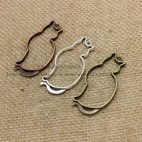 PULCHRITUDE Three color Hollow Big Cat Charm Pendant Vintage Zinc Alloy Jewelry Animal Charms (20 pieces/lot) 27*52mm T0334
PULCHRITUDE Three color Hollow Big Cat Charm Pendant Vintage Zinc Alloy Jewelry Animal Charms (20 pieces/lot) 27*52mm T0334