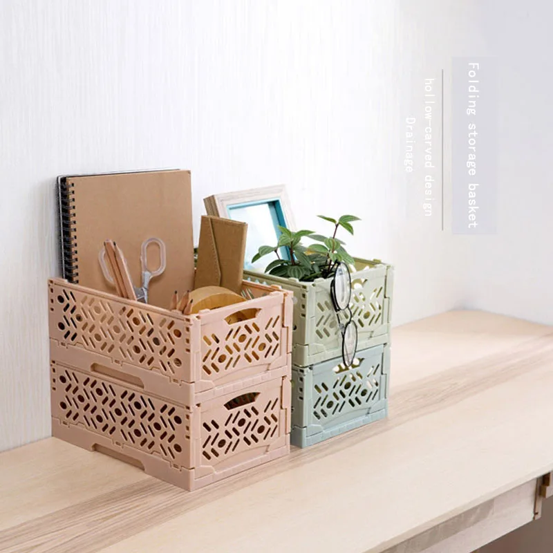 Foldable Storage Box Plastic Folding Storage Container Basket Crate Box Stack Portable Cosmetic Boxes Bathroom Accessories
Foldable Storage Box Plastic Folding Storage Container Basket Crate Box Stack Portable Cosmetic Boxes Bathroom Accessories