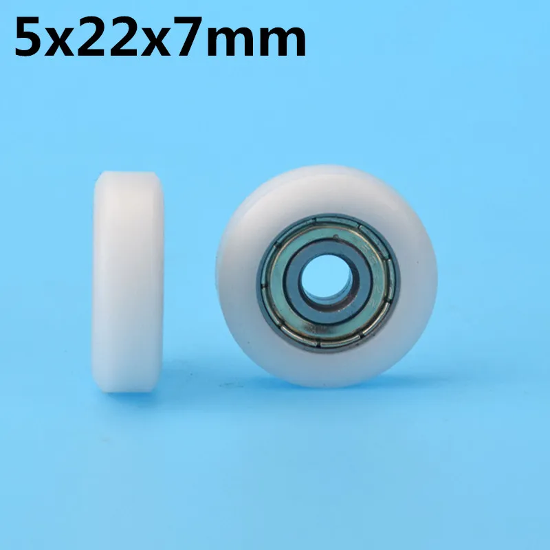 1Pcs 5x22x7 mm Nylon Plastic Wheel With Bearings Flat miniature pulley POM Hard bearing
1Pcs 5x22x7 mm Nylon Plastic Wheel With Bearings Flat miniature pulley POM Hard bearing