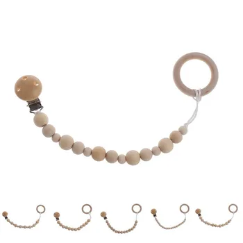 Baby Infant Wooden Beads Pacifier Chain Anti-lost Teether Toys Pacifier Clip Baby Soother Holder for Baby Kids
Baby Infant Wooden Beads Pacifier Chain Anti-lost Teether Toys Pacifier Clip Baby Soother Holder for Baby Kids