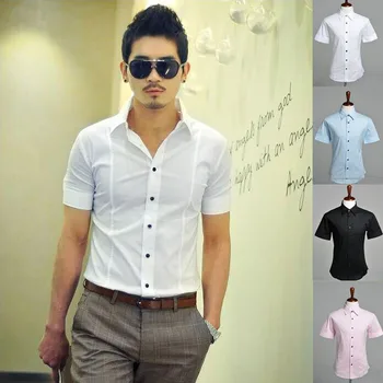 New 2015 Summer British Shirt Mens Slim Fit Man Short Sleeve Shirts Men's Clothing Slim Casual shirts 4 Coloe 5 Size XXXL
New 2015 Summer British Shirt Mens Slim Fit Man Short Sleeve Shirts Men's Clothing Slim Casual shirts 4 Coloe 5 Size XXXL