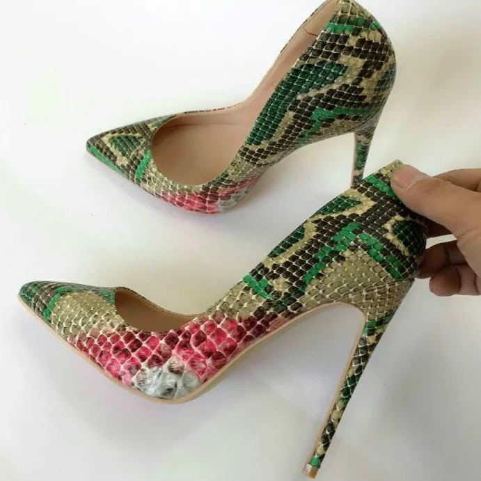 Keshangjia Women's Shoes Pointed Toe Sexy Serpentine Pumps Patent Leather Dress High Heels Boat Shoes Wedding shoes Size 35-44
Keshangjia Women's Shoes Pointed Toe Sexy Serpentine Pumps Patent Leather Dress High Heels Boat Shoes Wedding shoes Size 35-44