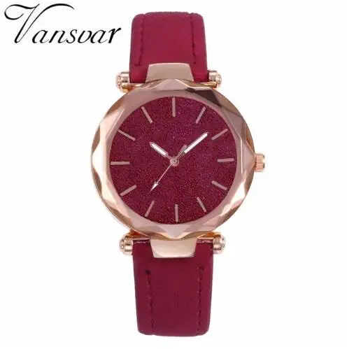 Fashionable Luxury Ladies Leather Quartz Wrist Watches