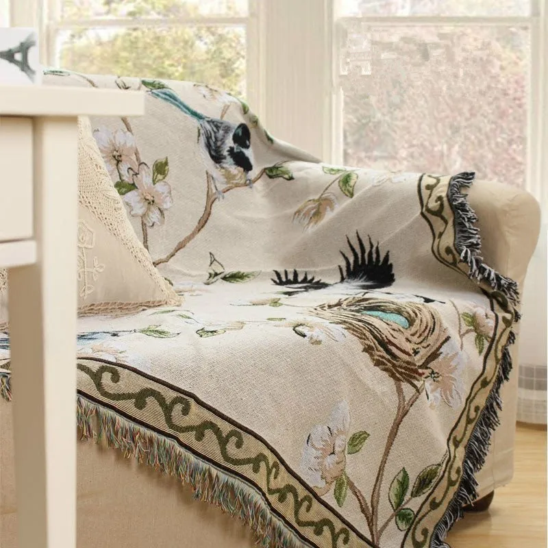 Free shipping cotton thread Europe style fashion luxury flowers&birds knitted sofa leisure blanket bedspread single/double size
Free shipping cotton thread Europe style fashion luxury flowers&birds knitted sofa leisure blanket bedspread single/double size