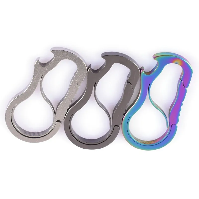 EDC-Carabiners-Buckles-Hooks-Quickdraws-CNC-Key-Chain-Holder-Snap-Bottle-Opener-Outdoor-Hiking-Camping-Multi_