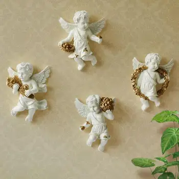 4PCS/Set European 3D Resin Angels Wall Stickers Home Furnishing Resin hanging home decoration suspension Wall Decoration
4PCS/Set European 3D Resin Angels Wall Stickers Home Furnishing Resin hanging home decoration suspension Wall Decoration