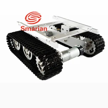 Official smarian T100 Aluminum Alloy Robot Tank Car Chassis Powered by 9V/12V DC Motor with Optional Hall Sensor Diy Tracked Cr
Official smarian T100 Aluminum Alloy Robot Tank Car Chassis Powered by 9V/12V DC Motor with Optional Hall Sensor Diy Tracked Cr