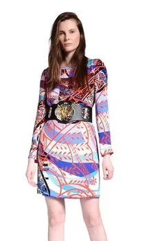 spring fashion elegant print brief british style elastic knitted one-piece dress female
spring fashion elegant print brief british style elastic knitted one-piece dress female