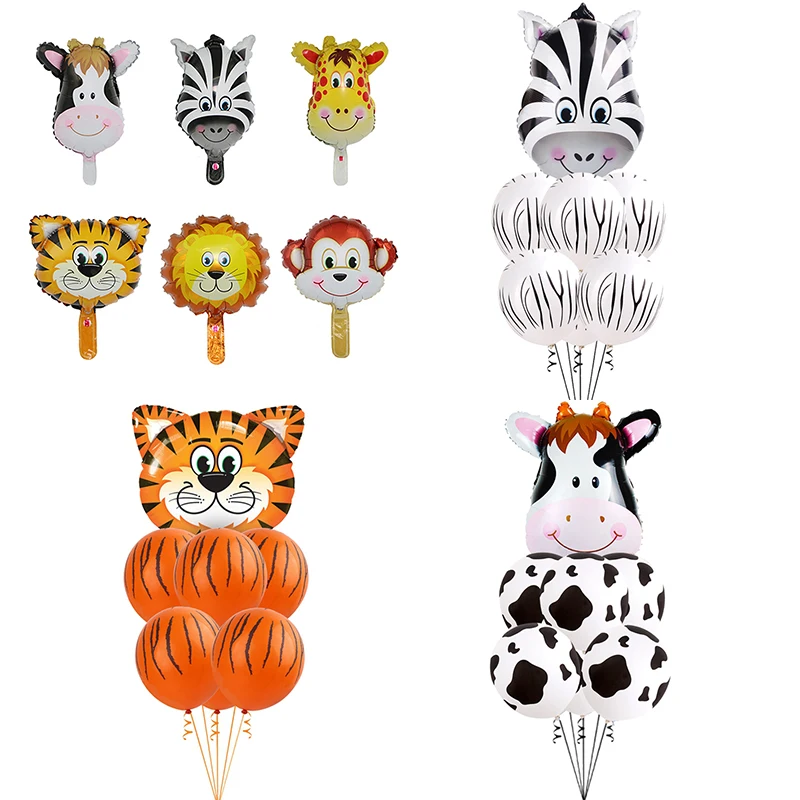 7pcs Animals Balloon Jungle Party Safari Party Tiger Zebra Cow Helium Balloons Birthday Party Decoration Kids Zoo Theme Supplies
7pcs Animals Balloon Jungle Party Safari Party Tiger Zebra Cow Helium Balloons Birthday Party Decoration Kids Zoo Theme Supplies