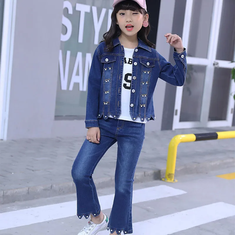 Children's wear jean sets 2019 new version children's cowboy suit two sets of spring and autumn girls denim clothes suits
Children's wear jean sets 2019 new version children's cowboy suit two sets of spring and autumn girls denim clothes suits