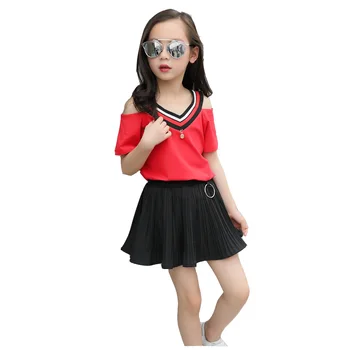 Girls Clothes Sets For Girls Clothing Sets Strapless Shoulder Tops+Skirt 2Pcs 2019 Summer Stripe Children clothes Suits
Girls Clothes Sets For Girls Clothing Sets Strapless Shoulder Tops+Skirt 2Pcs 2019 Summer Stripe Children clothes Suits