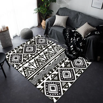 Fashion Modern Black White Geometric Ethnic Folk Style Soft Door Mat Bathroom Parlor Living Room Home Decoration Carpet Area Rug
Fashion Modern Black White Geometric Ethnic Folk Style Soft Door Mat Bathroom Parlor Living Room Home Decoration Carpet Area Rug