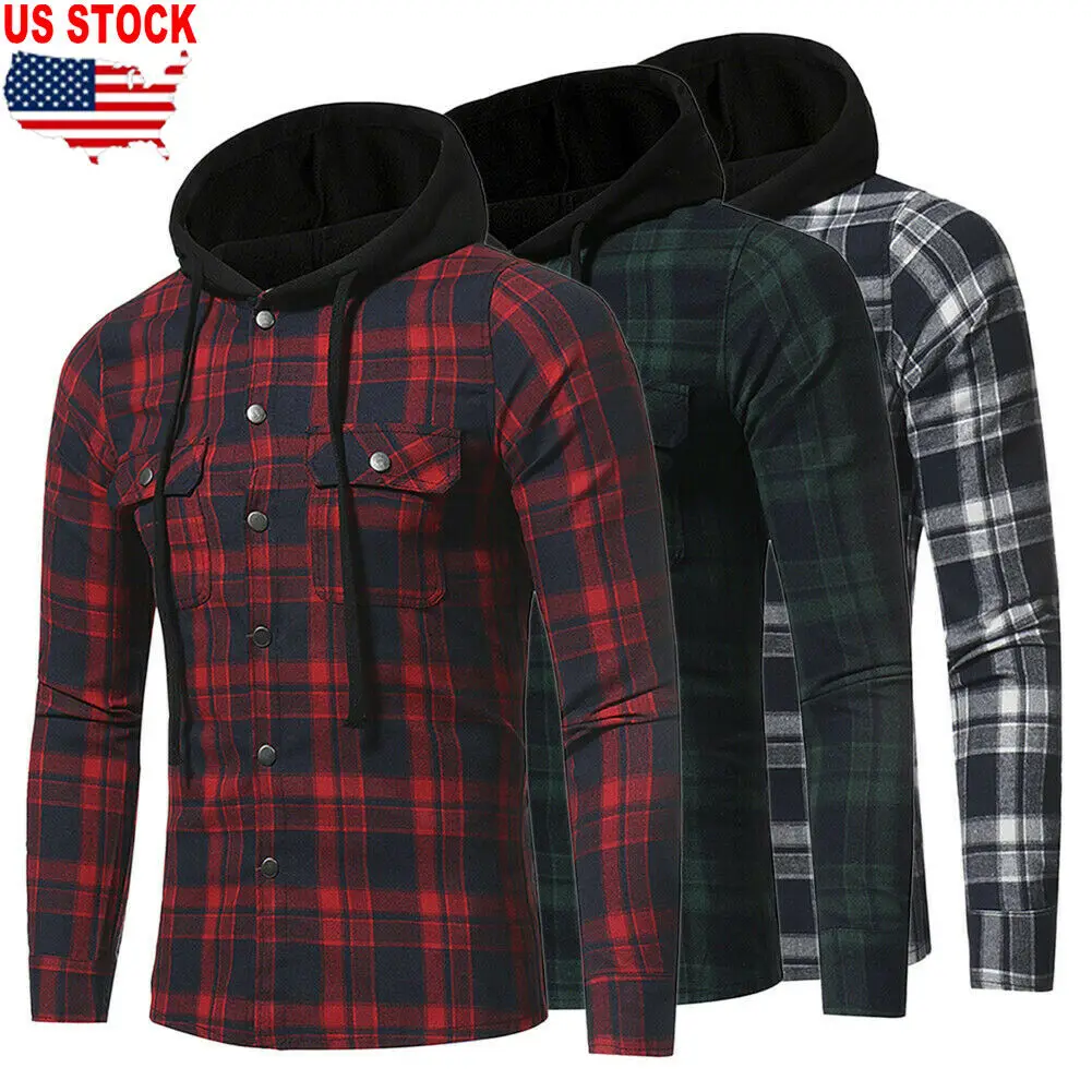 2019 Brand New Style Plus Size Men Casual Long Sleeve Plaid Hooded Checked Pullover Shirt Tops Blouse
2019 Brand New Style Plus Size Men Casual Long Sleeve Plaid Hooded Checked Pullover Shirt Tops Blouse
