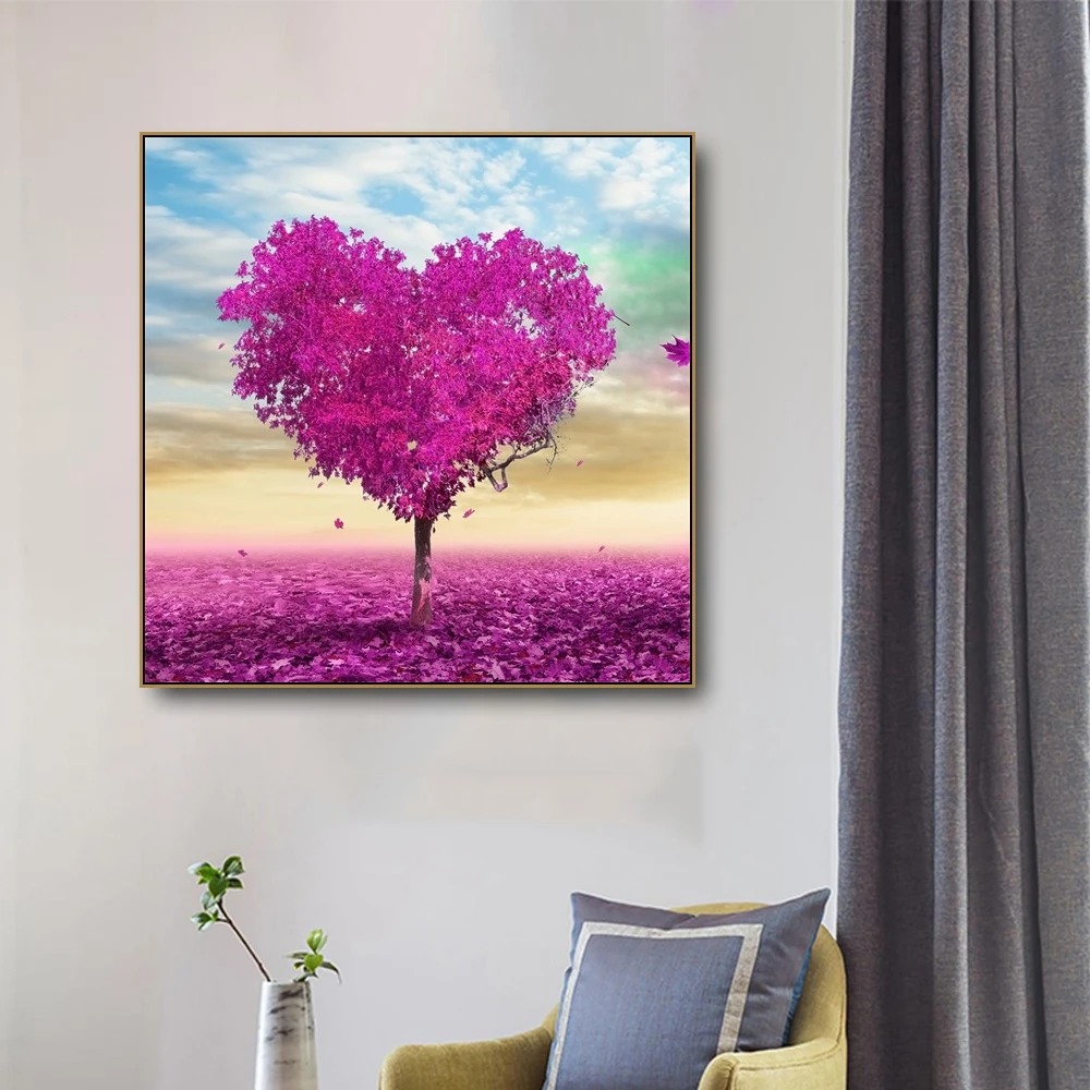 Heart Shaped Tree Scenery Canvas Painting Wedding Home Decor Posters and Prints Wall Art Picture For Living Room Decoration Gift
Heart Shaped Tree Scenery Canvas Painting Wedding Home Decor Posters and Prints Wall Art Picture For Living Room Decoration Gift