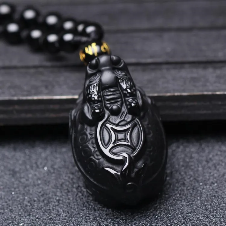 Natural Black Obsidian Stone Pendant Carved Dragon Turtle Pendant Fortune Bring Wealth Lucky Gift For Men Women Jades Jewe
Natural Black Obsidian Stone Pendant Carved Dragon Turtle Pendant Fortune Bring Wealth Lucky Gift For Men Women Jades Jewe