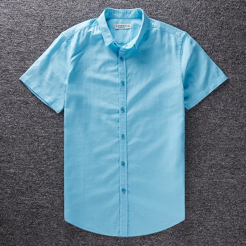 Linen Cotton Big Size New Fashion Social Shirt Summer Men's Short Sleeve Shirts Casual Slim Fit Camisa Masculina shirt men
Linen Cotton Big Size New Fashion Social Shirt Summer Men's Short Sleeve Shirts Casual Slim Fit Camisa Masculina shirt men