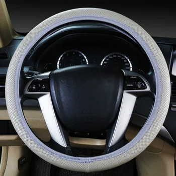 Leather Punching Steering Wheel Cover DIY Steering Wheel Covers Soft Leather Steering-Wheel Cover
Leather Punching Steering Wheel Cover DIY Steering Wheel Covers Soft Leather Steering-Wheel Cover