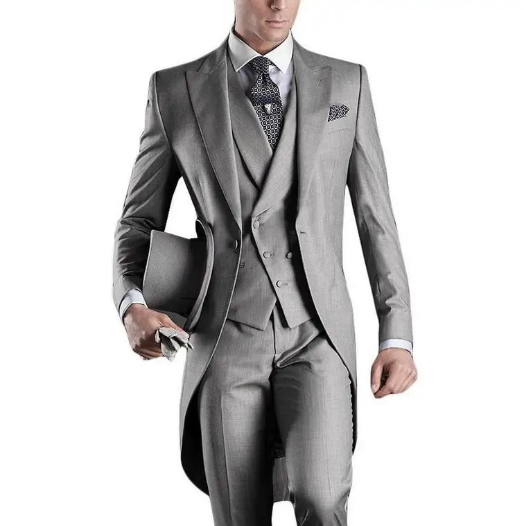 Best Selling 2017 Custom Mens Suits Italian Tailcoat Gray Wedding Suits For Men Groom Mens Tuxedo Suits (Jacket+Pants+Vest)
Best Selling 2017 Custom Mens Suits Italian Tailcoat Gray Wedding Suits For Men Groom Mens Tuxedo Suits (Jacket+Pants+Vest)