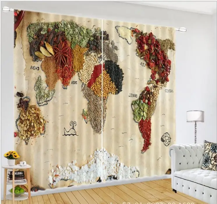 Kitchen Curtains Luxury Blackout Creative map 3D Window Curtains Living Room office Bedroom Drapes Rideaux Cortinas pillowcase
Kitchen Curtains Luxury Blackout Creative map 3D Window Curtains Living Room office Bedroom Drapes Rideaux Cortinas pillowcase