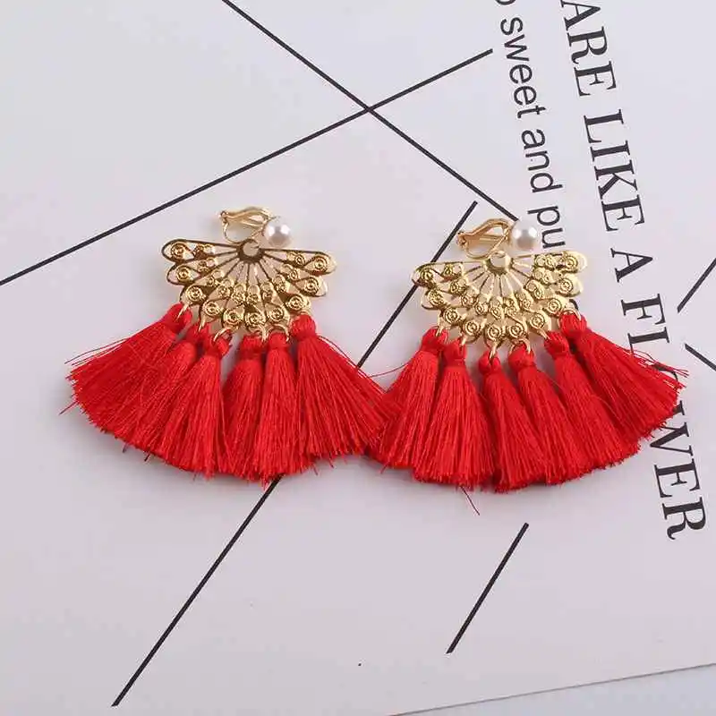 JIOFREE 2018 New Statement Hangs Bohemia Clip on Earrings for No Pierced Multicolor Wedding Tassel Earrings Women's Jewelry
JIOFREE 2018 New Statement Hangs Bohemia Clip on Earrings for No Pierced Multicolor Wedding Tassel Earrings Women's Jewelry