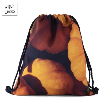 WHO CARES New fashion Backpack Harvest pumpkins 3D printing travel softback bag drawstring bag Portable backpacks
WHO CARES New fashion Backpack Harvest pumpkins 3D printing travel softback bag drawstring bag Portable backpacks