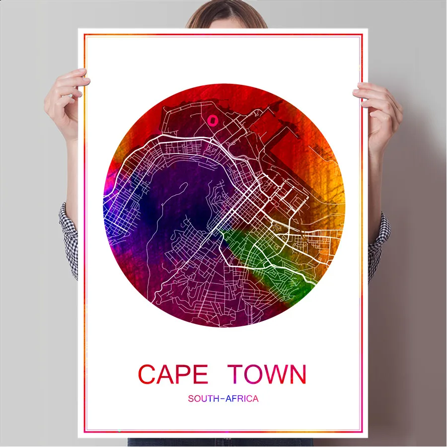 World City Map CAPE TOWN South Africa Print Poster Print on Paper or Canvas Wall Sticker Bar Pub Cafe Living Room Home Decor
World City Map CAPE TOWN South Africa Print Poster Print on Paper or Canvas Wall Sticker Bar Pub Cafe Living Room Home Decor