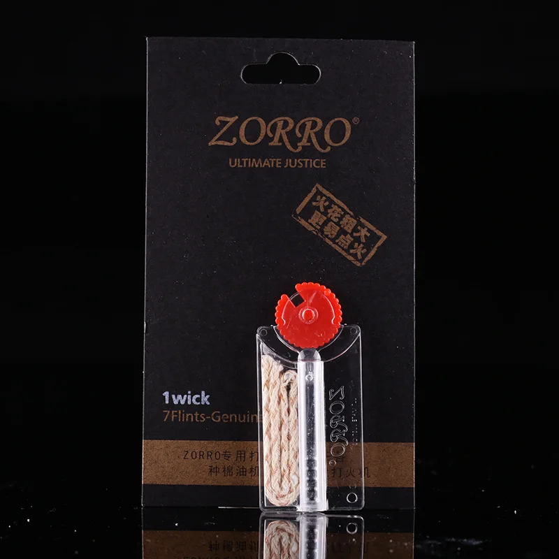 

Original Zorro Flint Stones for ZIPPO Cigarette Lighter Replacement 7 Flintstones & 1 Copper Wick Cotton Gas Lighter Accessories