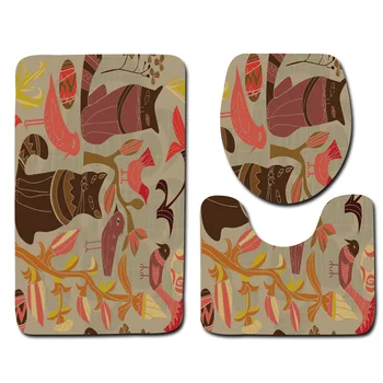 Honlaker Coloured Drawing or Pattern Bathroom Mat Decoration 3 Piece Toilet Rug Set Non-slip Bath Mats
Honlaker Coloured Drawing or Pattern Bathroom Mat Decoration 3 Piece Toilet Rug Set Non-slip Bath Mats