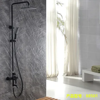 Black shower set frosted paint black shower faucet copper hot and cold shower shower LO5111108
Black shower set frosted paint black shower faucet copper hot and cold shower shower LO5111108