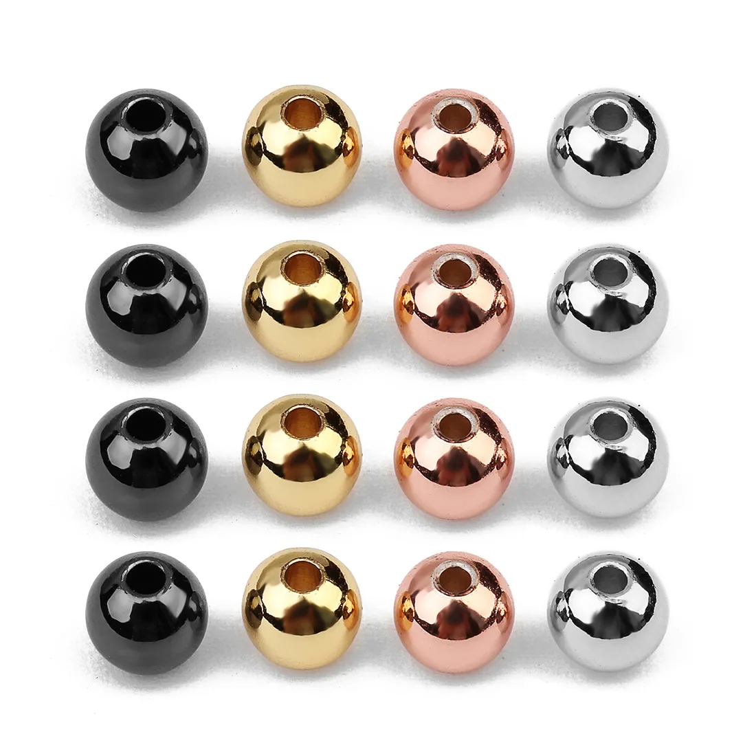50pcs/lot Gold Rhodium KC Gold Gunblack Color 4 5 6MM Copper Round Ball Spacer Charm Bead Fit DIY Bracelet Jewelry Making Crafts
50pcs/lot Gold Rhodium KC Gold Gunblack Color 4 5 6MM Copper Round Ball Spacer Charm Bead Fit DIY Bracelet Jewelry Making Crafts