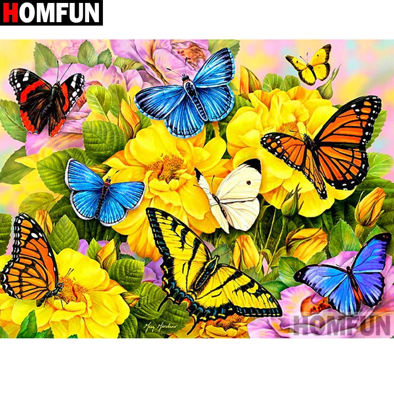 HOMFUN Full Square/Round Drill 5D DIY Diamond Painting "Flower butterfly" 3D Diamond Embroidery Cross Stitch Home Decor A19757
HOMFUN Full Square/Round Drill 5D DIY Diamond Painting "Flower butterfly" 3D Diamond Embroidery Cross Stitch Home Decor A19757