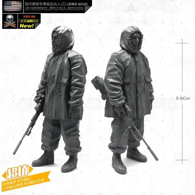 1/35 Figures Winter Sniper Resin Soldier YOY-04
1/35 Figures Winter Sniper Resin Soldier YOY-04