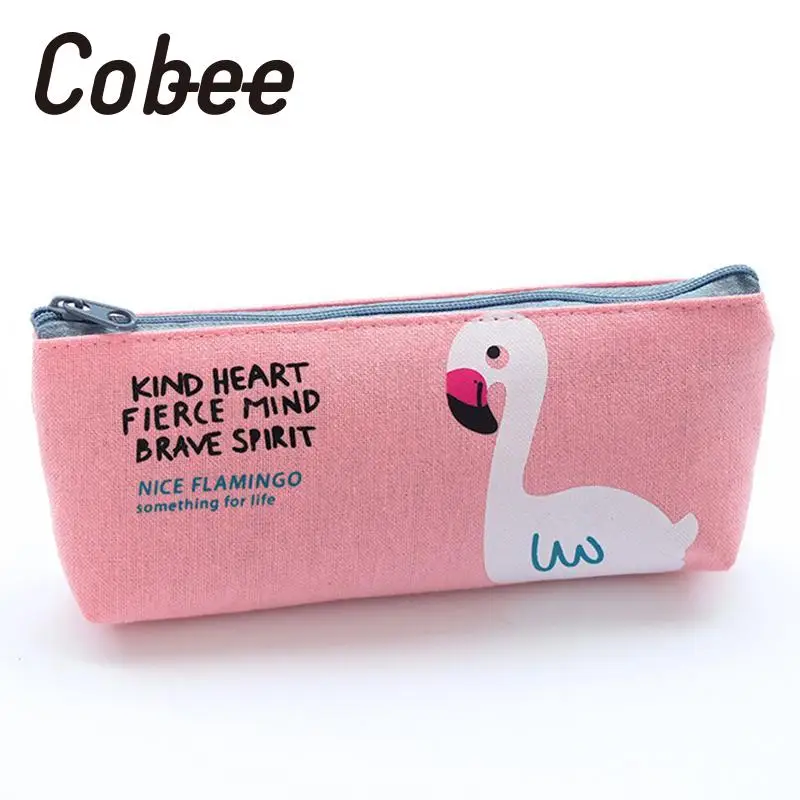 Kawaii Pencil Case cute Flamingo canvas pencil Bag Stationery Bags Organizer Cosmetic key Bag Purse For Students School Supplies
Kawaii Pencil Case cute Flamingo canvas pencil Bag Stationery Bags Organizer Cosmetic key Bag Purse For Students School Supplies