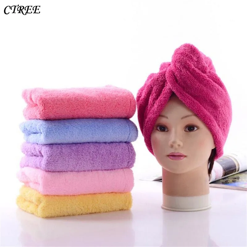 CTREE Super Absorption And Quick Drying Hair Hat Microfiber Solid Ms Thicker Drying Towel Head Wrap Hat Bathroom Accessories C71
CTREE Super Absorption And Quick Drying Hair Hat Microfiber Solid Ms Thicker Drying Towel Head Wrap Hat Bathroom Accessories C71