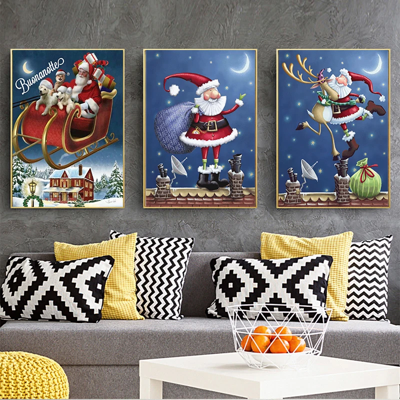 MUTU Christmas Picture Canvas Painting Home Decor Modern Wall Art Print And Posters Santa Claus For Living Room No Frame
MUTU Christmas Picture Canvas Painting Home Decor Modern Wall Art Print And Posters Santa Claus For Living Room No Frame