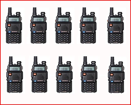 

10pc FM VOX cb ham Radio hf Radio VHF UHF Dual Band Uv5r Baofeng For Mobile Two Way Radio Handheld Radio Station UV-5R In Moscow