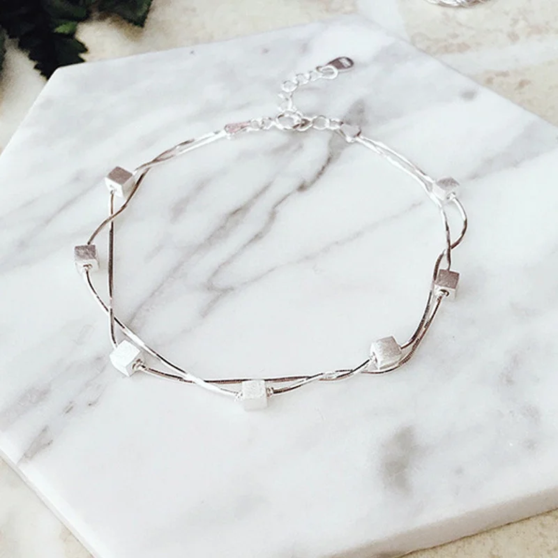 La MaxZa Fashion Jewelry Womens Accessories Ball Cube Hand Snake Chain Bracelets For Women 925 Sterling Silver Bracelet Trendy
La MaxZa Fashion Jewelry Womens Accessories Ball Cube Hand Snake Chain Bracelets For Women 925 Sterling Silver Bracelet Trendy