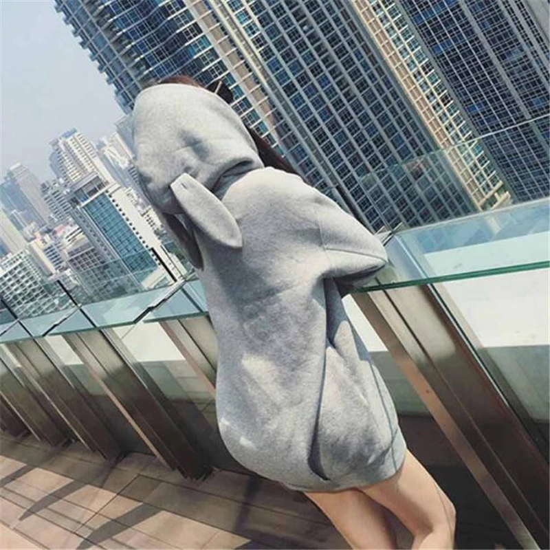 Rocksir Kawaii Rabbit Ears Women Long Hoodies Kawaii Sollid Cute Hooded Sweatshirt Casual Loose Long Sleeve Pullover Dress Coats
Rocksir Kawaii Rabbit Ears Women Long Hoodies Kawaii Sollid Cute Hooded Sweatshirt Casual Loose Long Sleeve Pullover Dress Coats