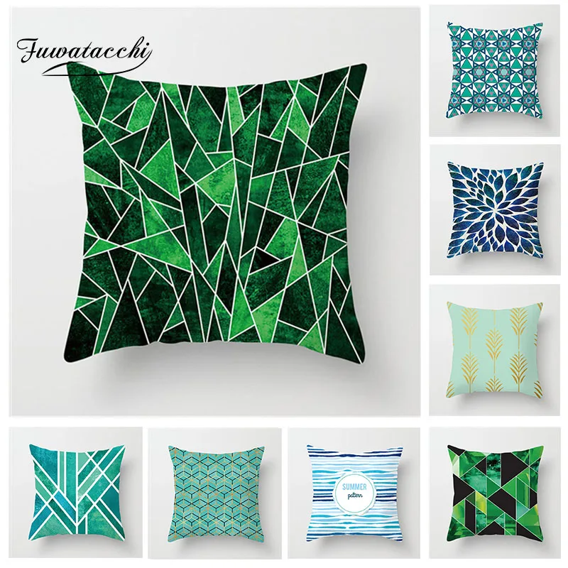 Fuwatacchi Blue Geometry Plaid Patchwork Polyester Peach Skin Throw Pillow Case Cushion Cover Cartoon Mario Home Decor Cojines
Fuwatacchi Blue Geometry Plaid Patchwork Polyester Peach Skin Throw Pillow Case Cushion Cover Cartoon Mario Home Decor Cojines
