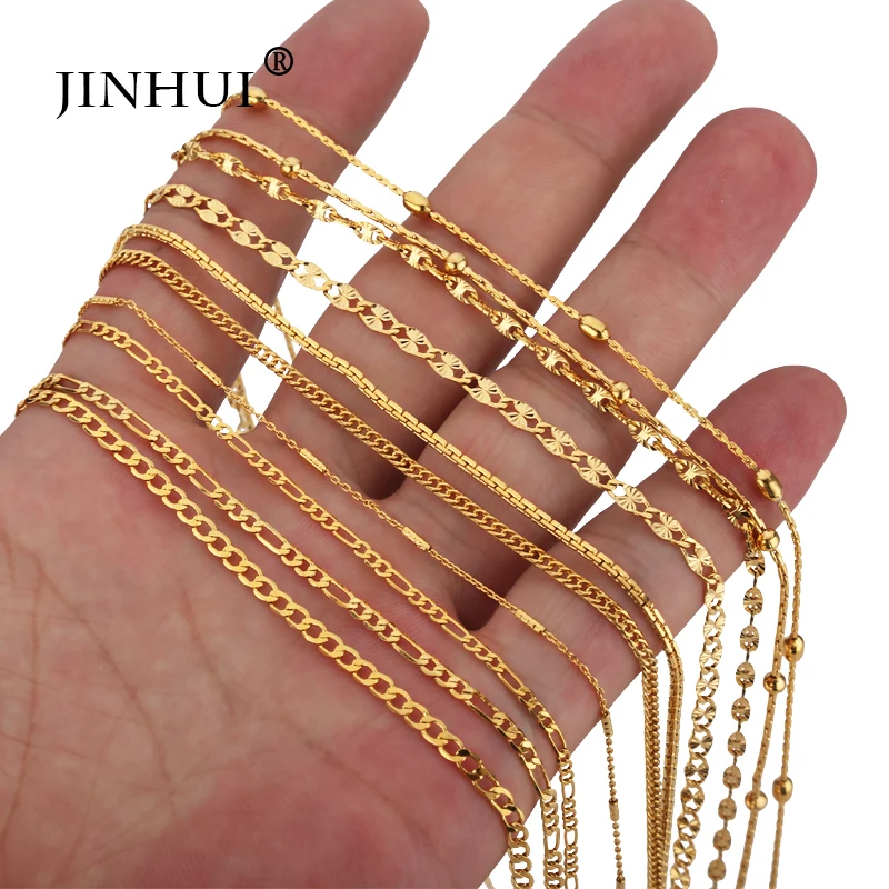 Jin Hui African New Dubai Gold color Necklaces Length 45cm fashion Men Women Jewelry friend Birthday present for girls gifts
Jin Hui African New Dubai Gold color Necklaces Length 45cm fashion Men Women Jewelry friend Birthday present for girls gifts