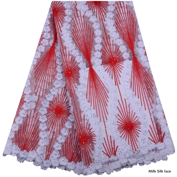 High Quality Nigerian Lace Fabrics Latest Stones Mesh African Lace Fabric Milk Silk Lace Wedding French Net Lace FabricA1479
High Quality Nigerian Lace Fabrics Latest Stones Mesh African Lace Fabric Milk Silk Lace Wedding French Net Lace FabricA1479