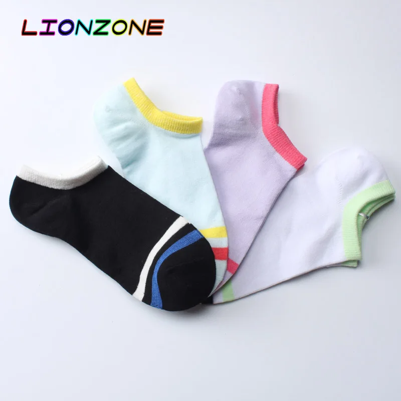 LIONZONE 4Pairs/lot Women Ankle Socks With Silicon Striped Hit Color Deodorant Bamboo Socks Loafer Socks Women Calcetin Harajuku
LIONZONE 4Pairs/lot Women Ankle Socks With Silicon Striped Hit Color Deodorant Bamboo Socks Loafer Socks Women Calcetin Harajuku